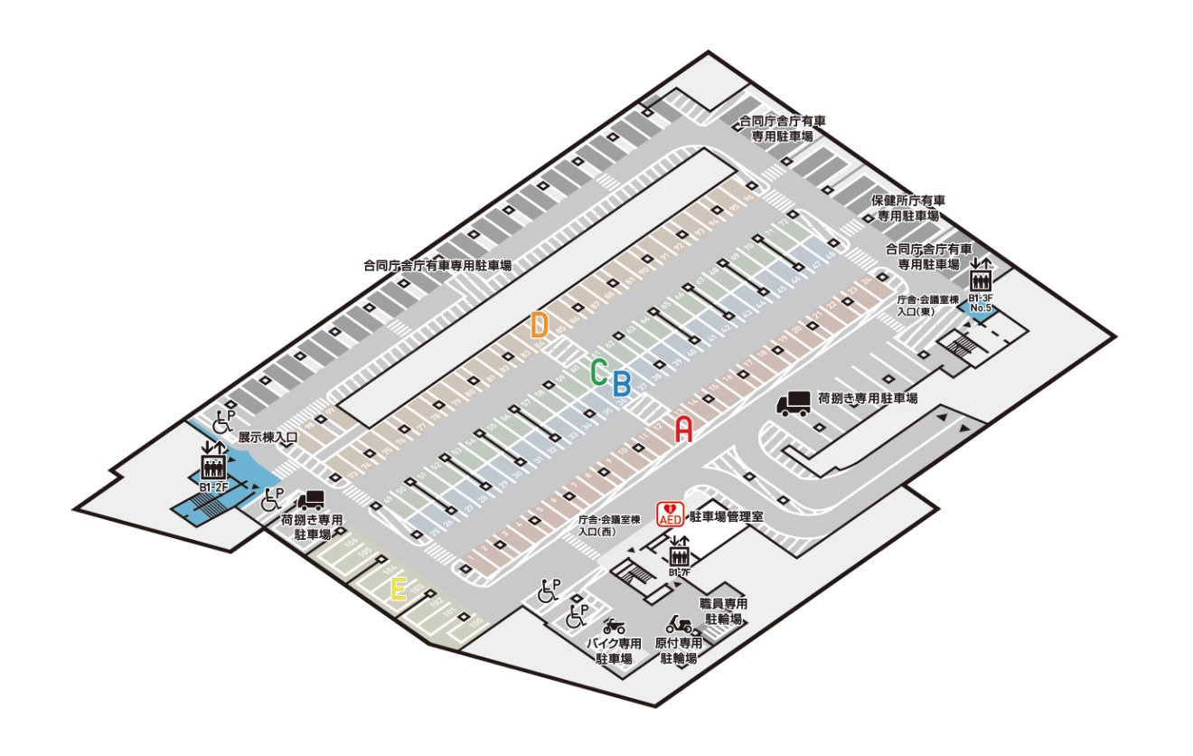 地下1階フロアマップ図